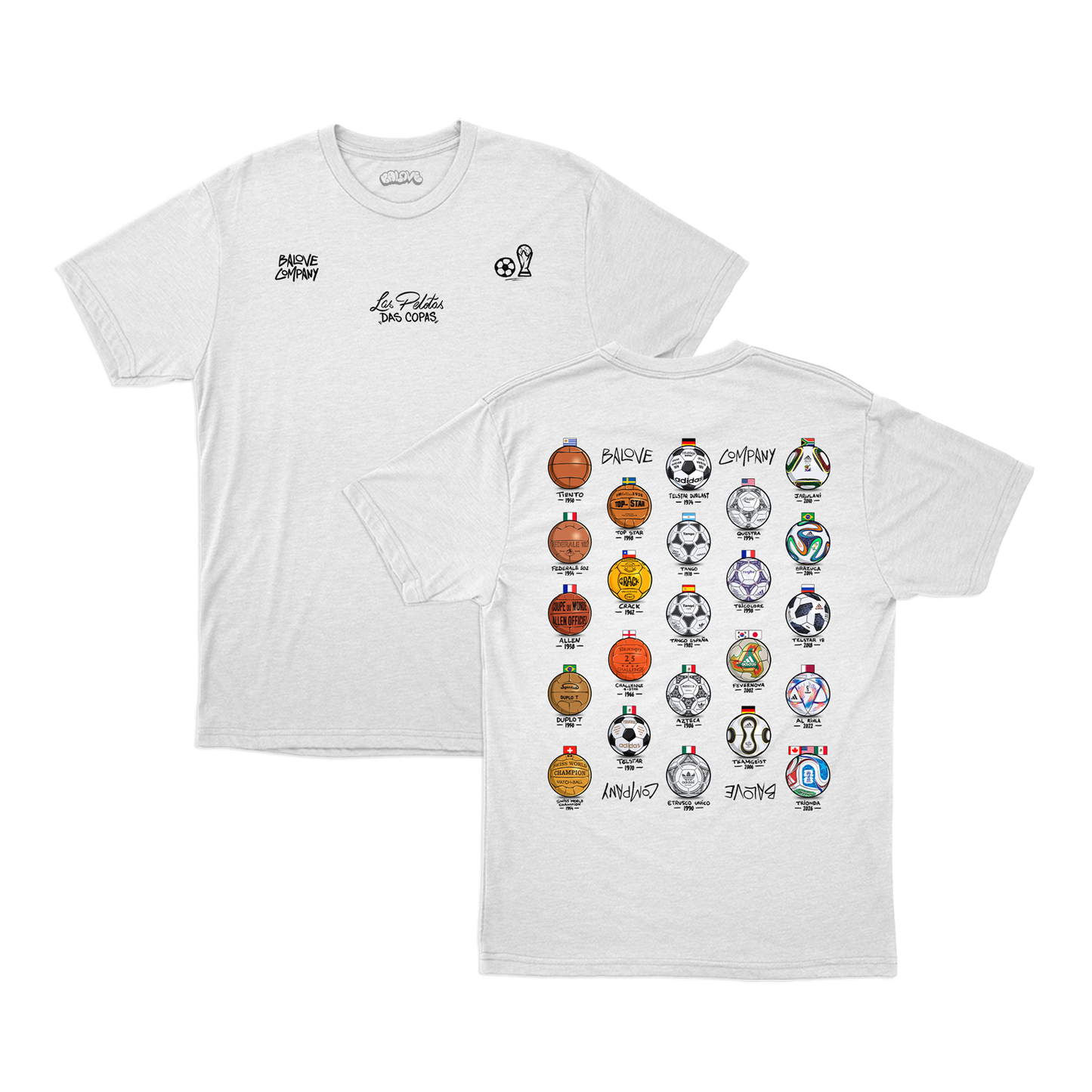 Camiseta Las Pelotas das Copas