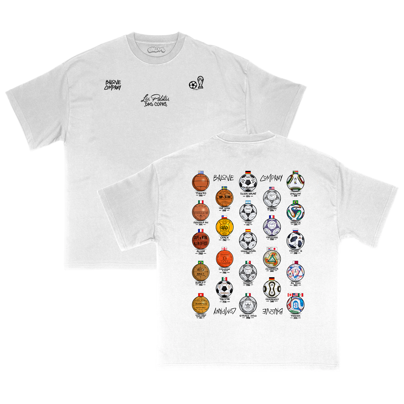 Camiseta Las Pelotas das Copas