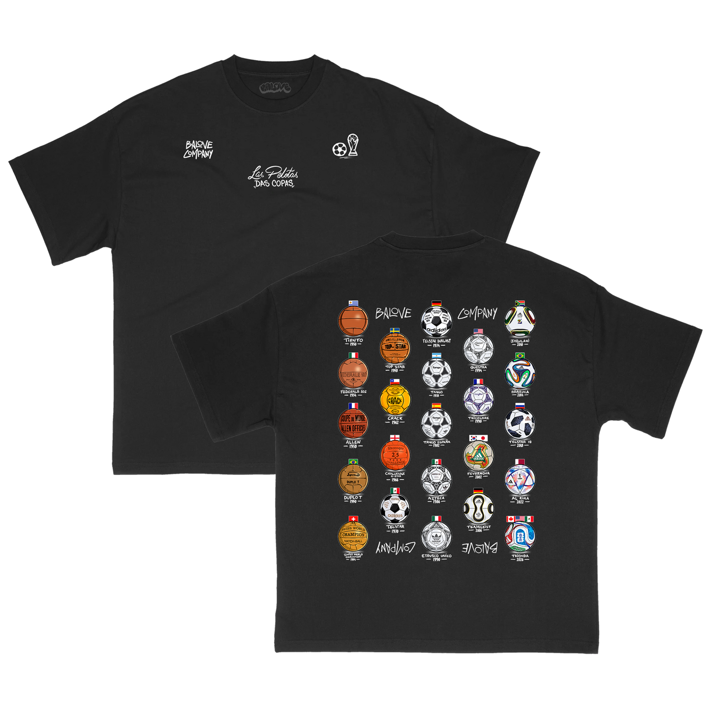 Camiseta Las Pelotas das Copas